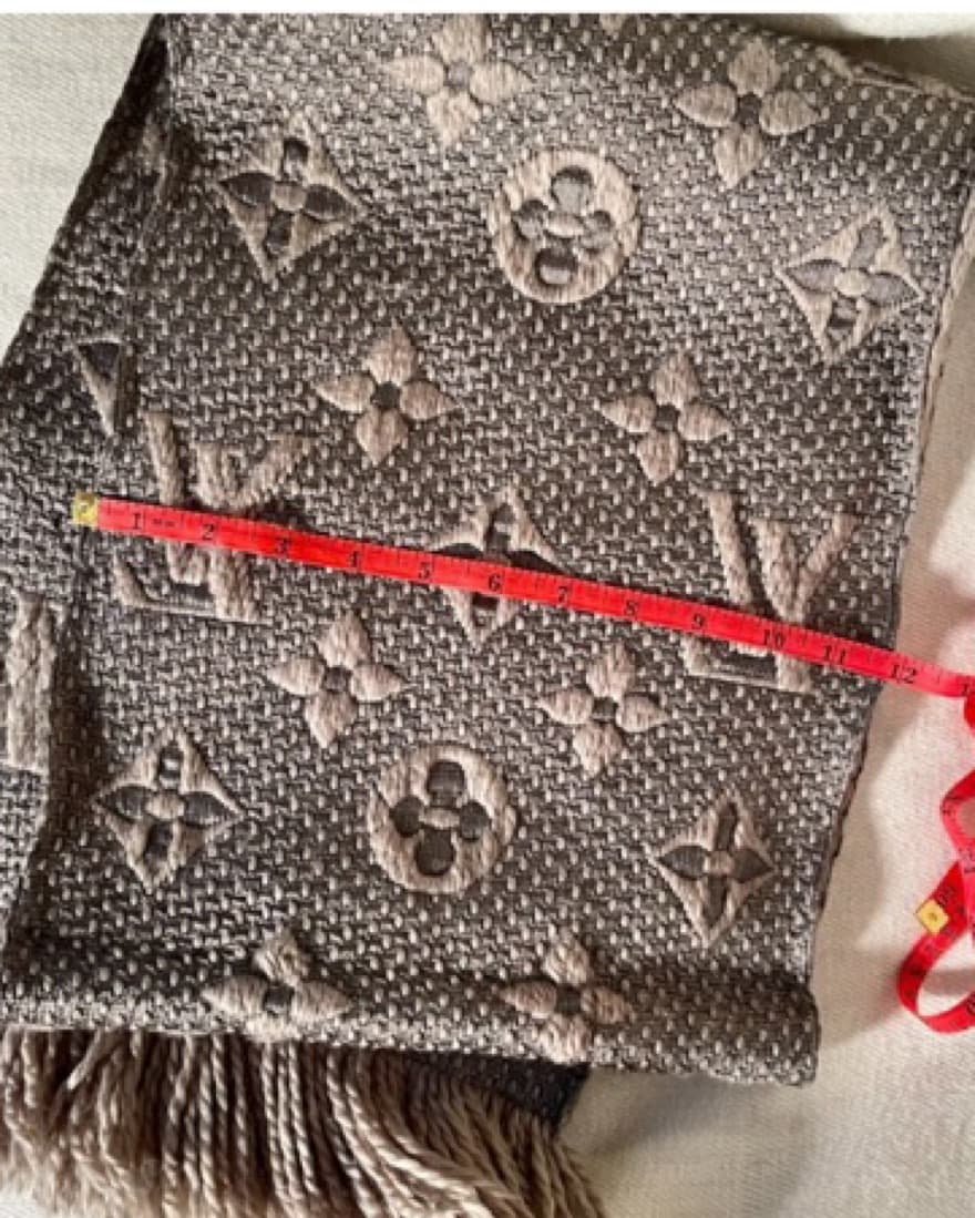 Louis Vuitton Gray Logomania Scarf - Image 5