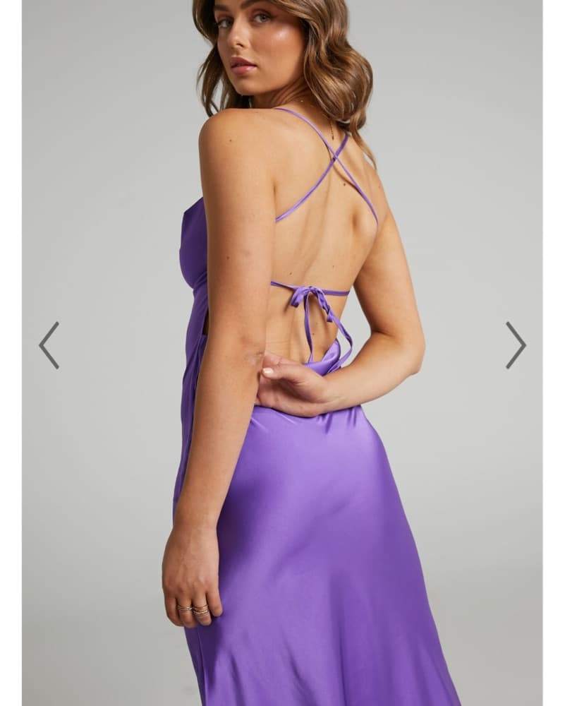 XS WeWoreWhat Silky Charmeuse Dress - Image 4