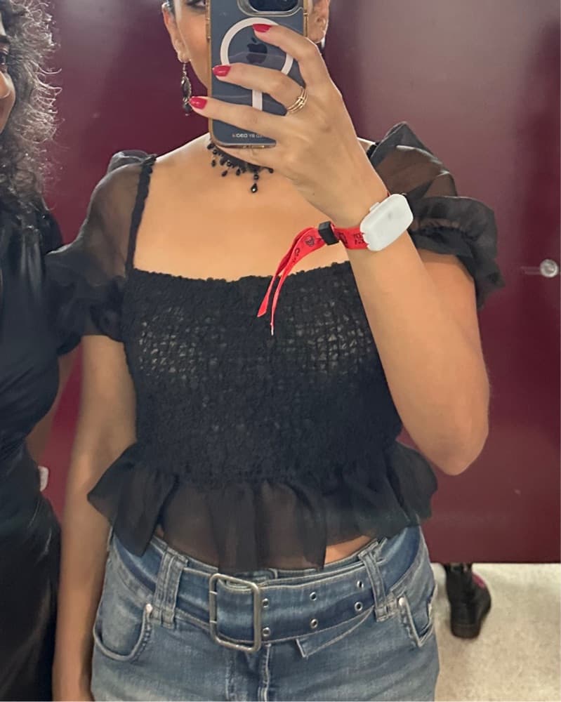 Staud Puff Sleeve Top - Image 3