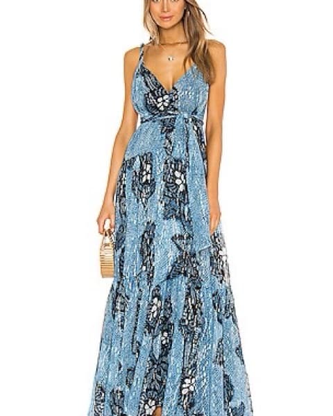 Ulla Johnson blue Mettallic Dress  - Image 1