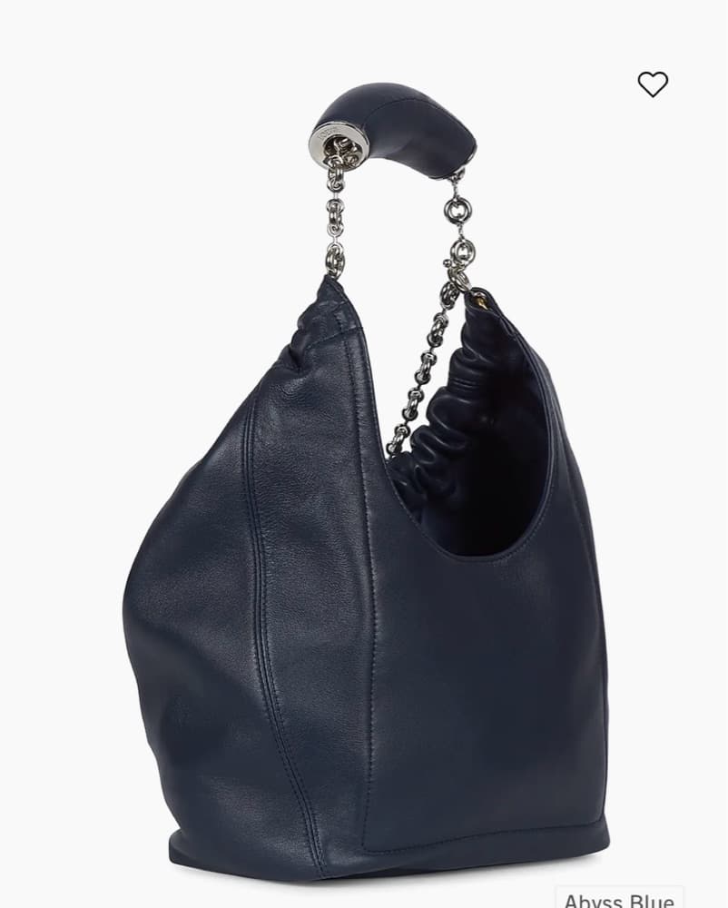 Loewe Squeeze Bag In Navy Blue  - Image 2
