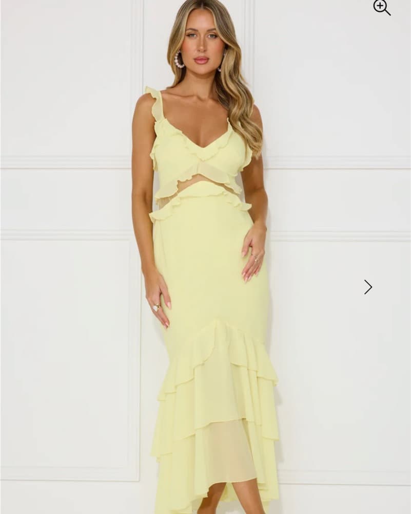Yellow Ruffled Dress - Image 2