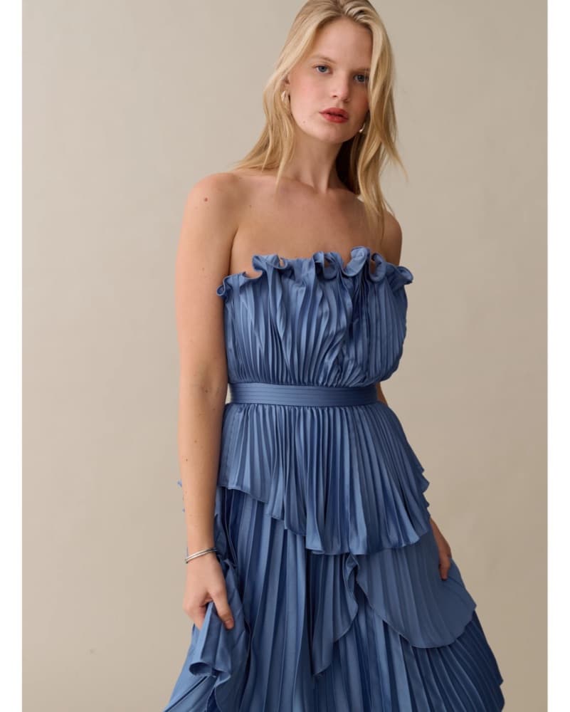 OPT Danae Dress Dusty Blue  - Image 2