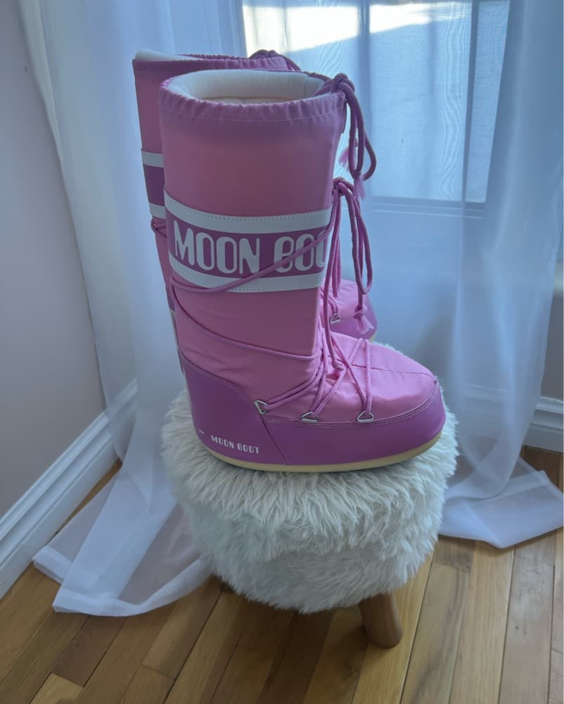 Pink Tall Moon Boots  - Image 4