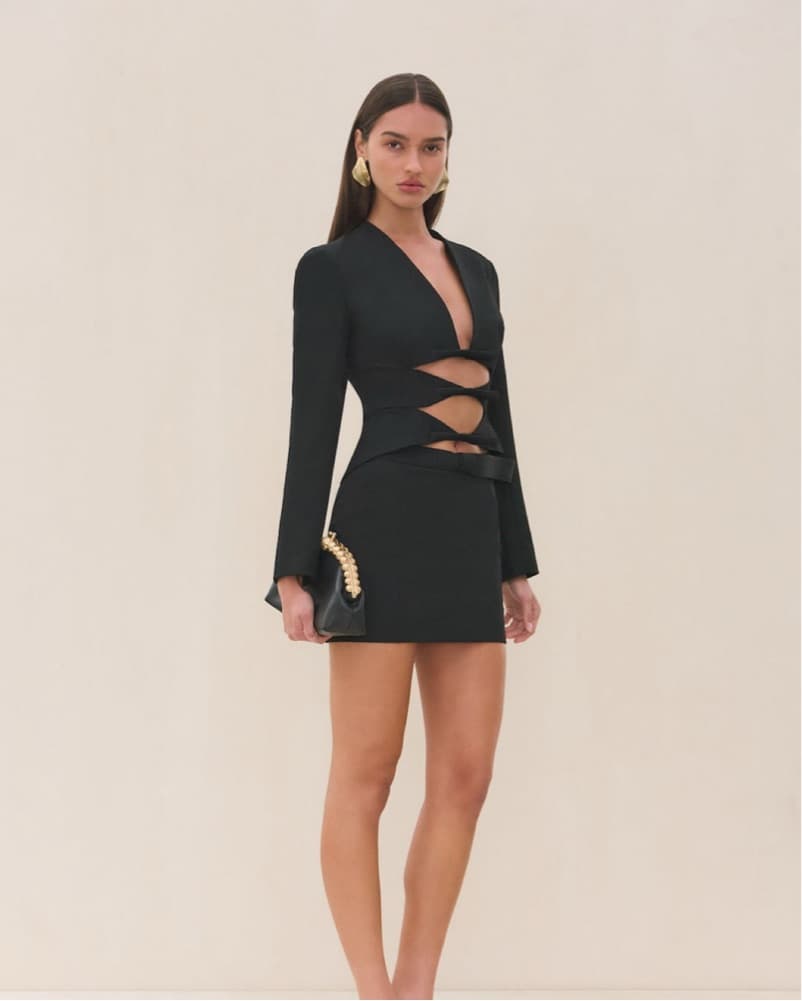 Cult Gaia Black Cutout “Rocky” Blazer - Image 3