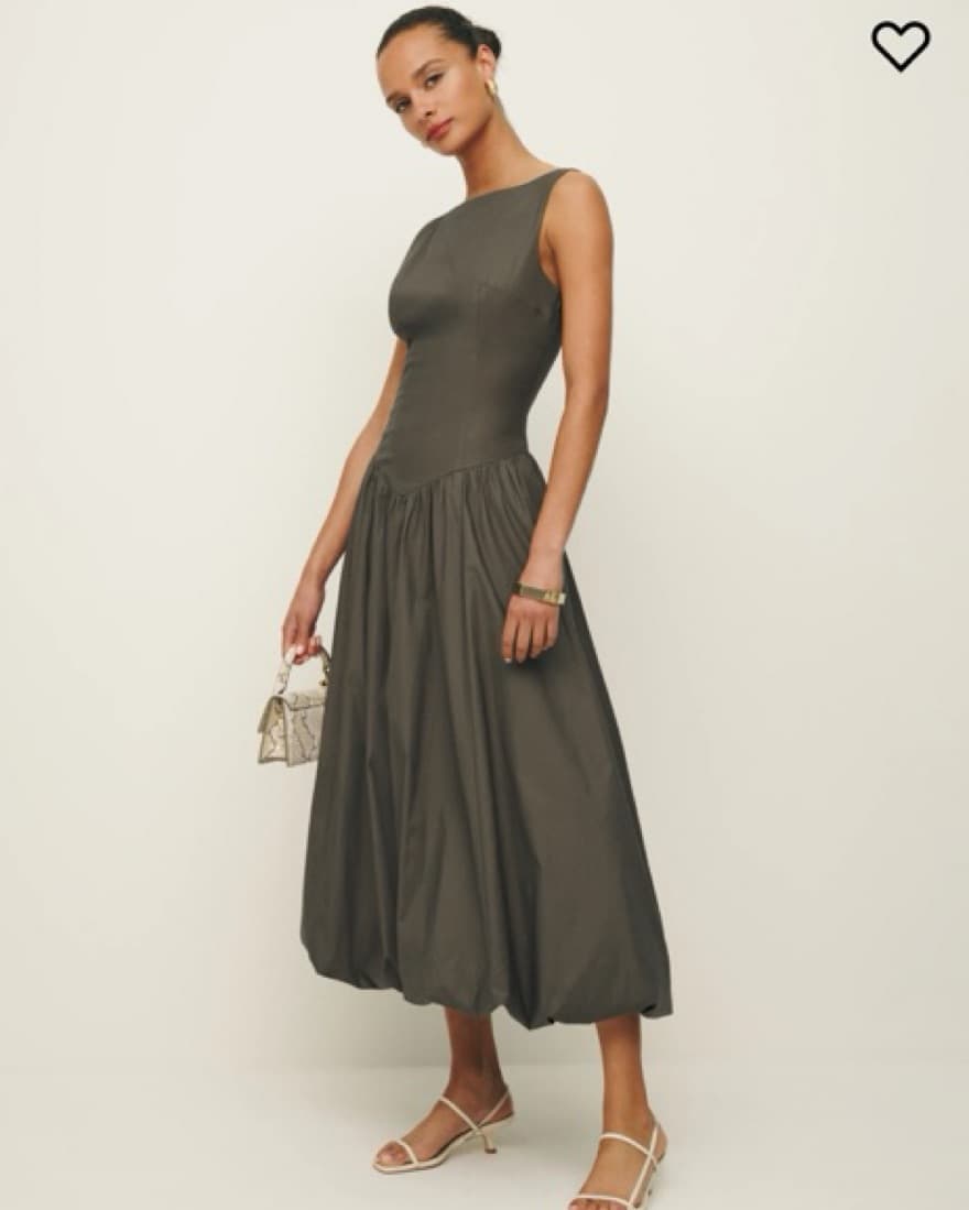 Reformation Elvira Dress In Morel - Image 1