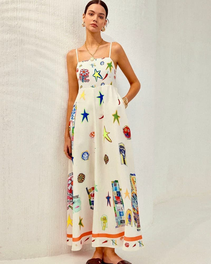 Printed Summer Dress - Image 3