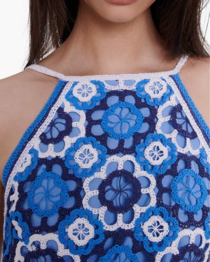 Maje Crochet Dress - Image 4