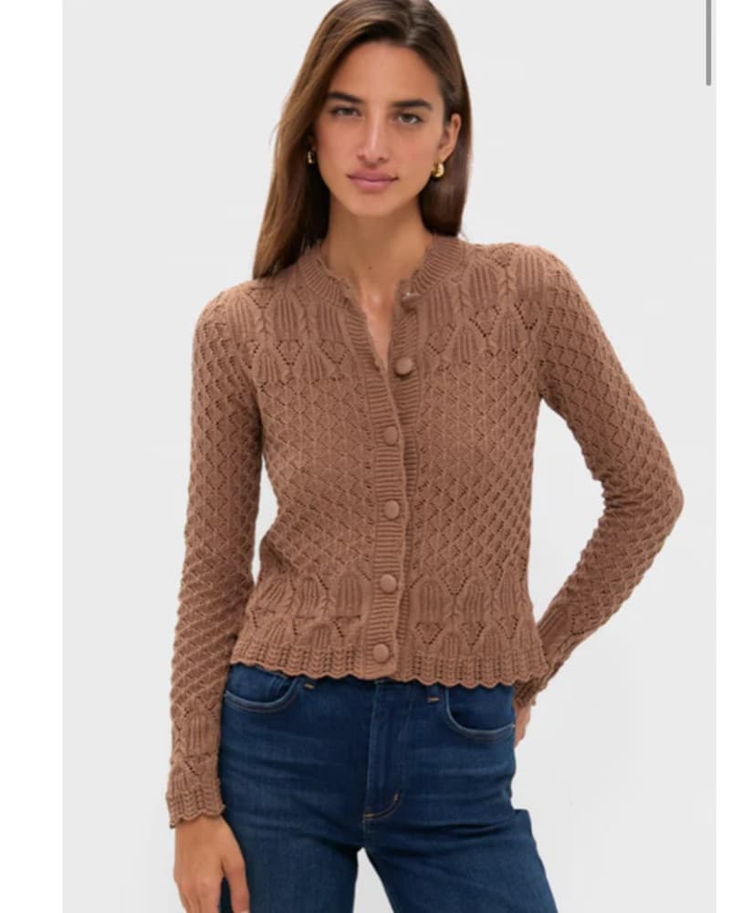 Brown Button Up Cardigan - Image 1