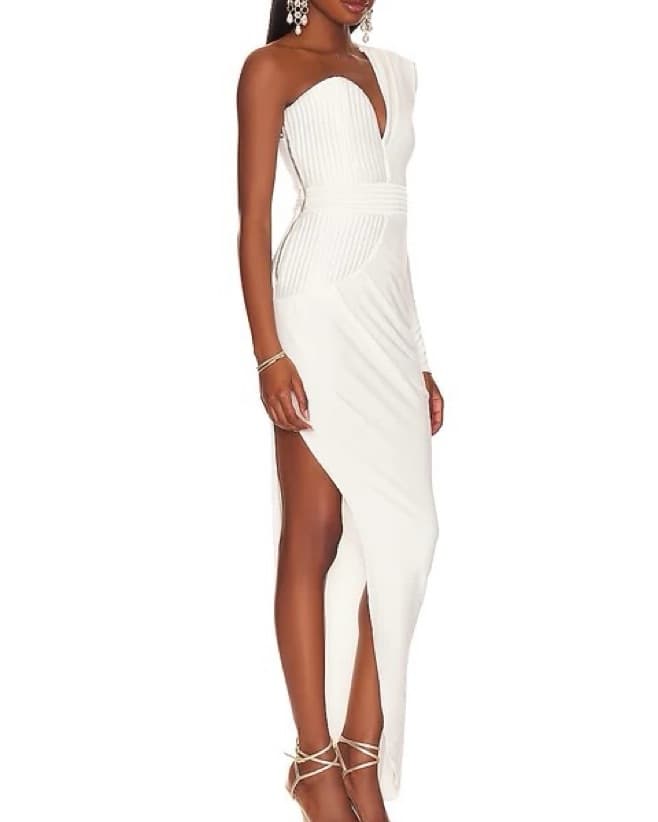 Zhivago It's No Game Gown in White - Image 2