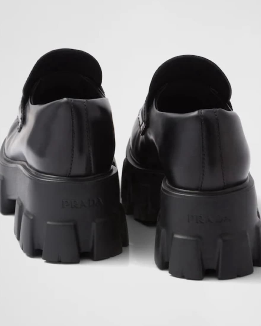 Prada Chunky Platform Loafers - Image 6