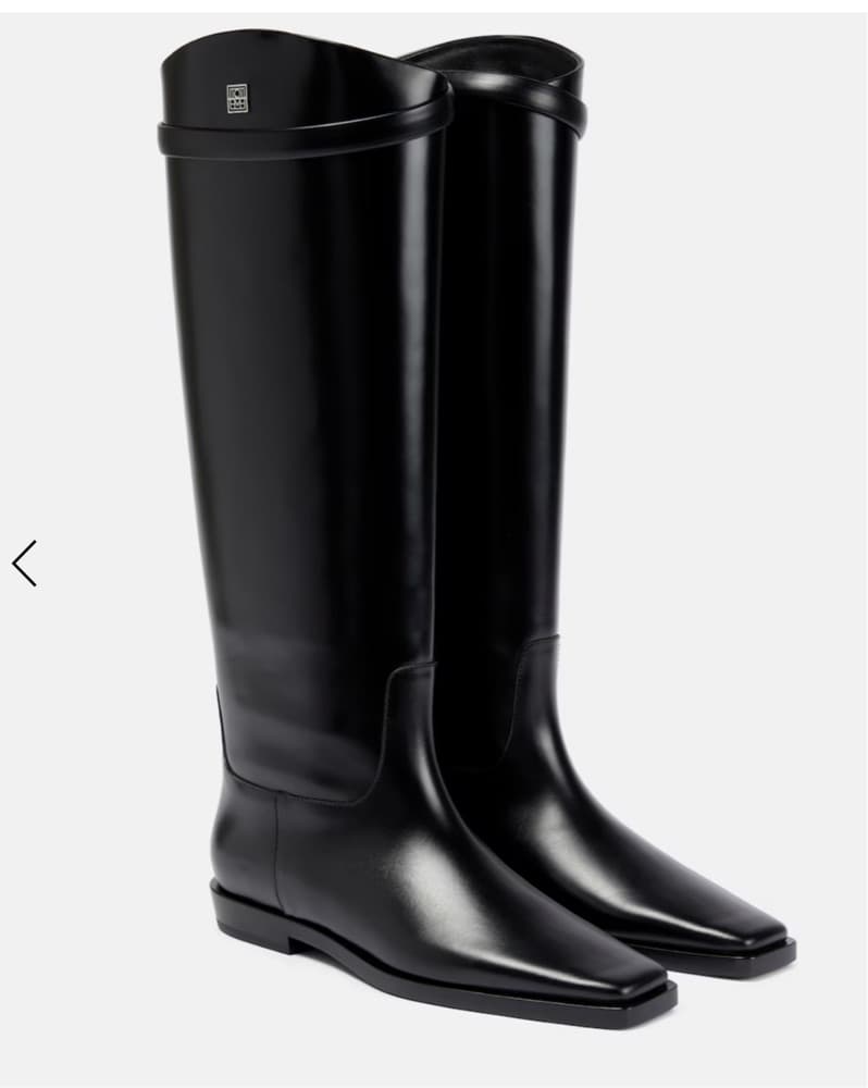 Toteme Black Knee-Length Boots - Image 4