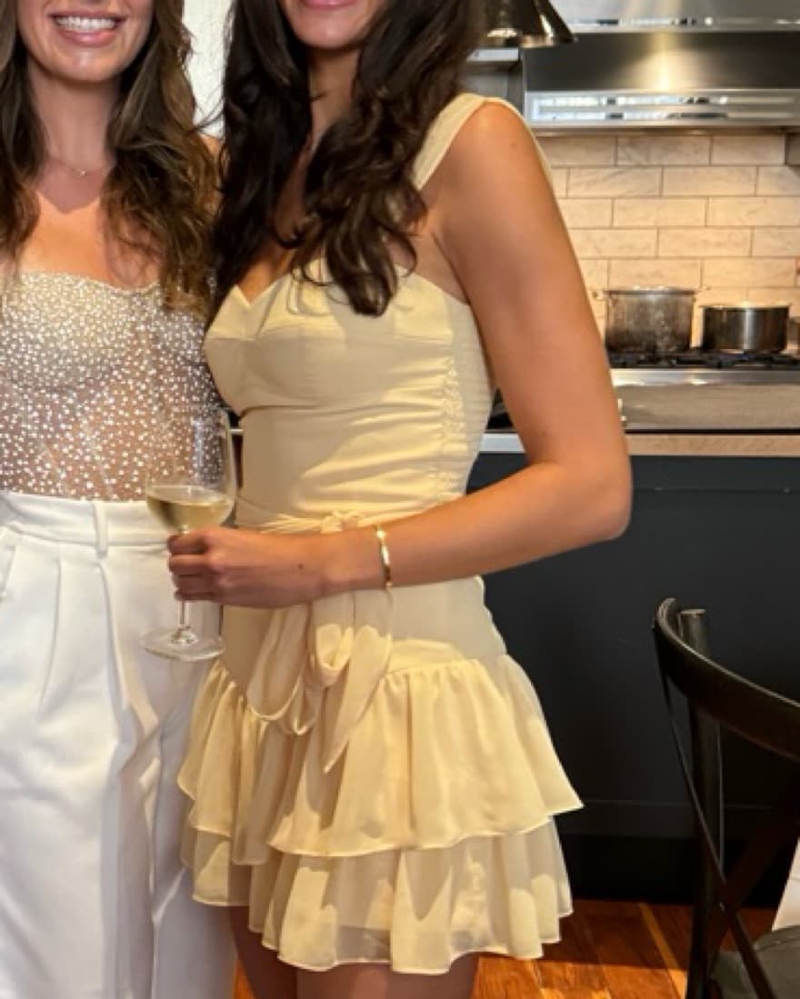 Amanda Uprichard Yellow Skort Romper - Image 4