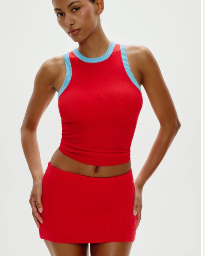 Frankies Bikinis Knit Mini Skirt - Image 2