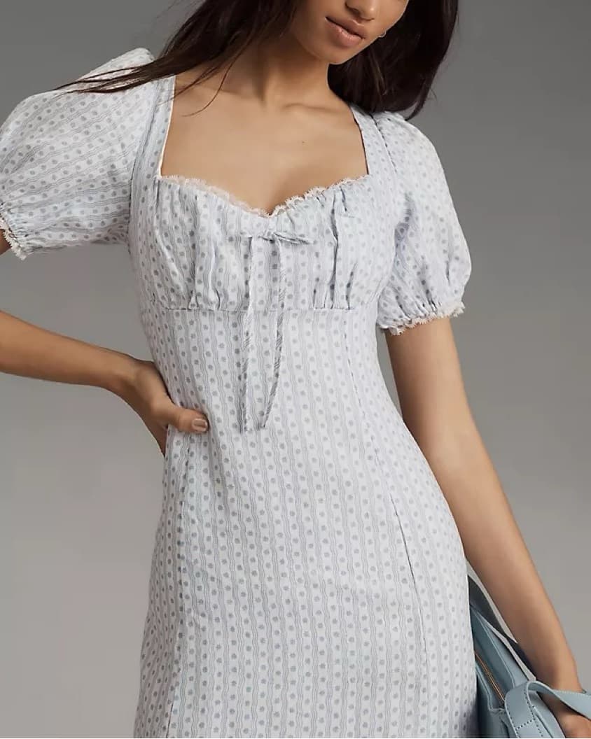 Reformation Cherise Linen Midi Dress - Image 4