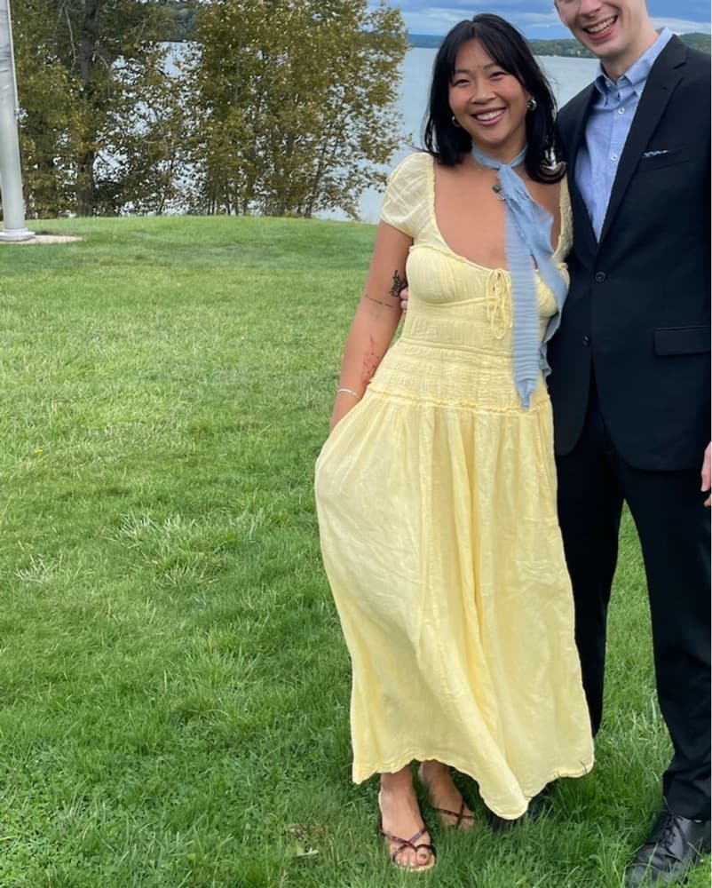 Free People Yellow Backless Dress - Image 1