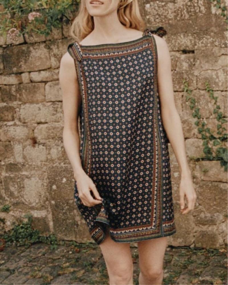 Doen Malia Dress In Navy - Image 1