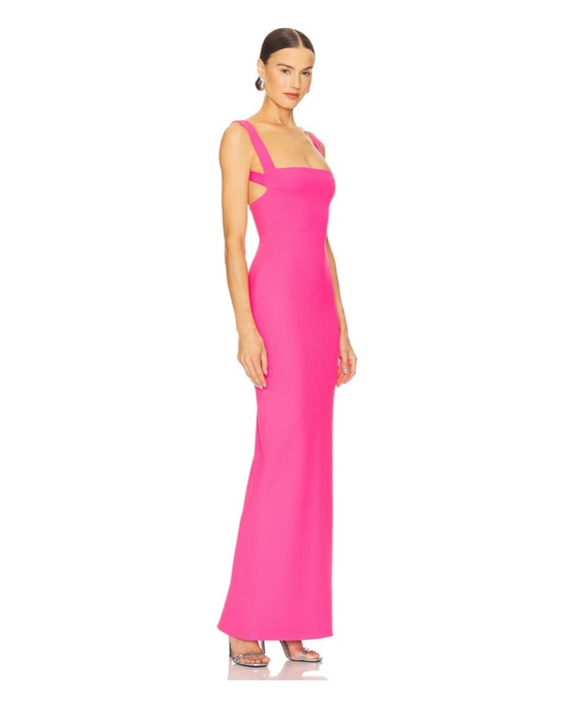 Joni Maxi Dress in Magenta  - Image 2