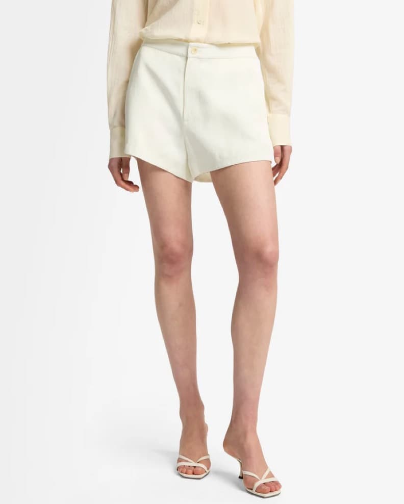 7 For All Mankind Shorts - Ivory - Image 1