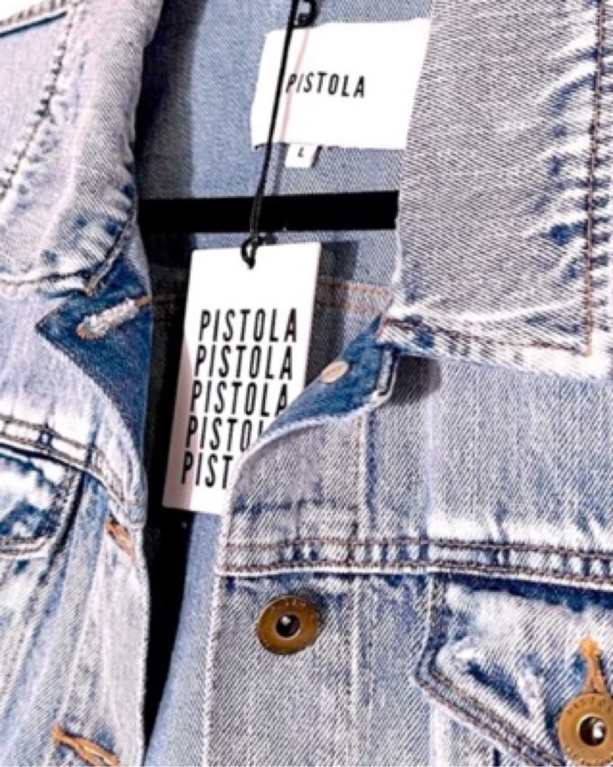 Pistola Distressed Denim Jacket - Image 6