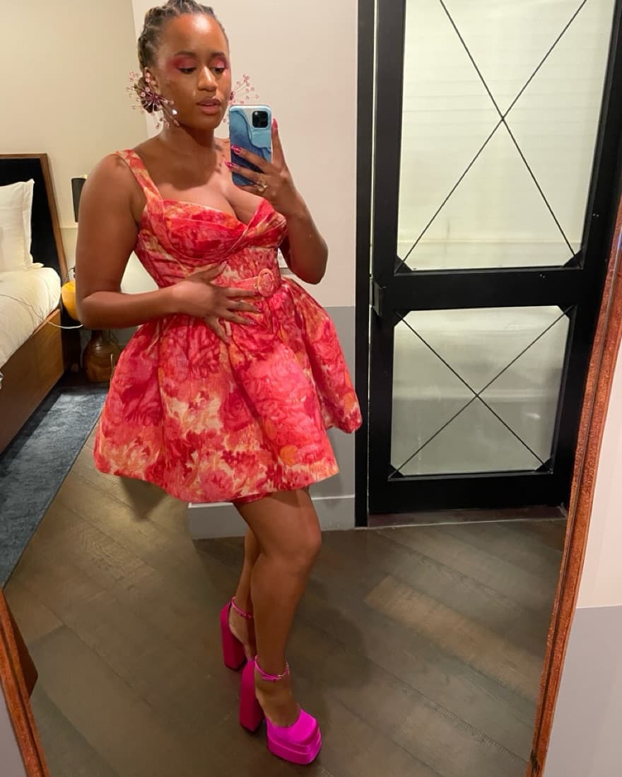 Pink Floral Mini Dress Zimmermann - Image 1