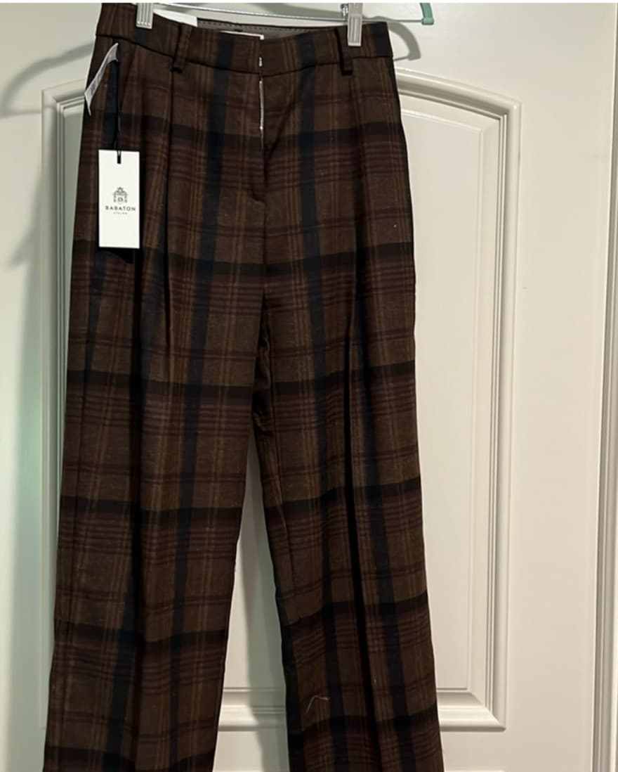Plaid Aritiza Pants - Image 1