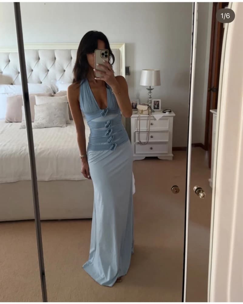 Maygel Coronel Villadiego Dress | | Blue Wedding Guest Dress, Blue Bridesmaid Dress - Image 2