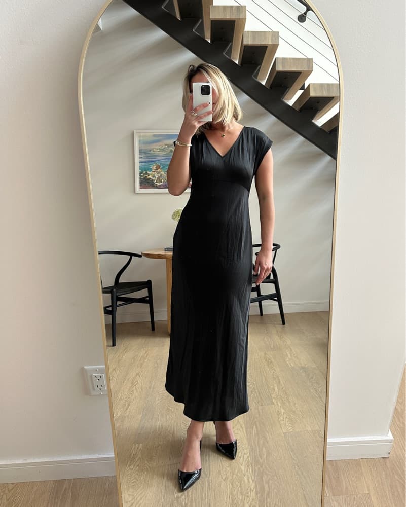 Madewell Satin Midi Dress - Image 1