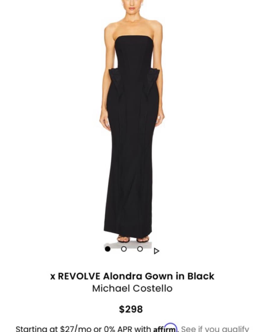 Elegant Black Strapless Gown - Image 4