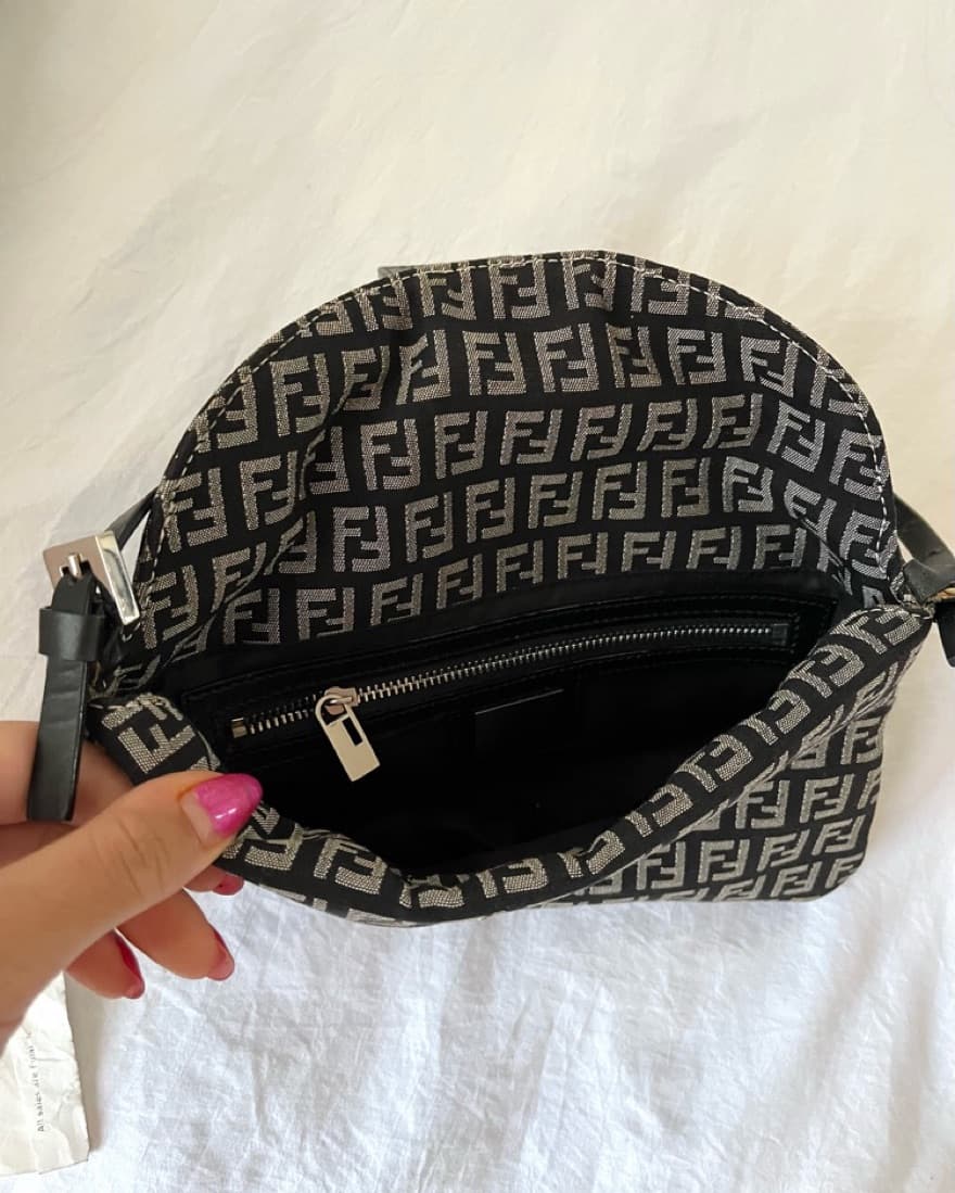 Vintage Black Fendi Purse - Image 2