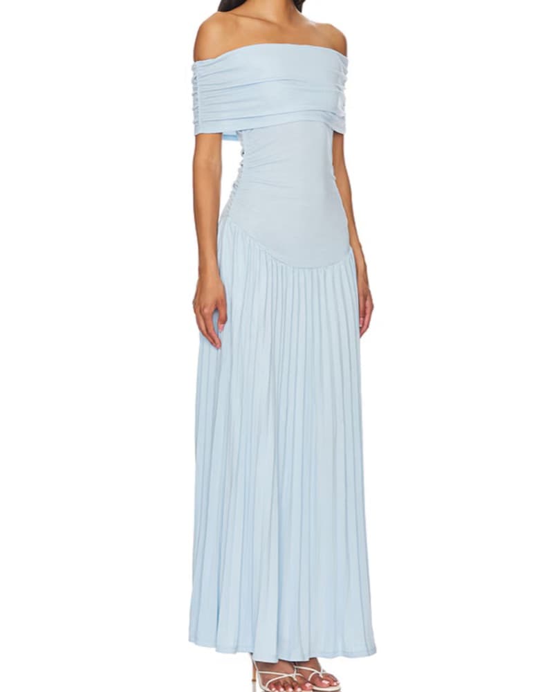 Field Of Dreams Dress in Light Blue - Image 2