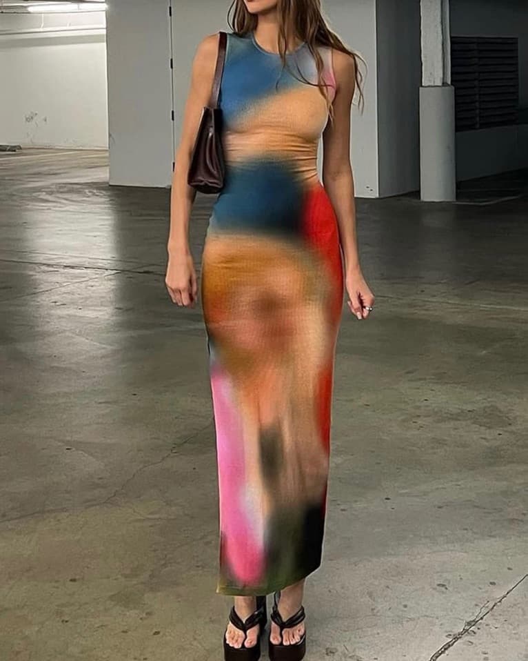 Long Colorful Dress  - Image 3