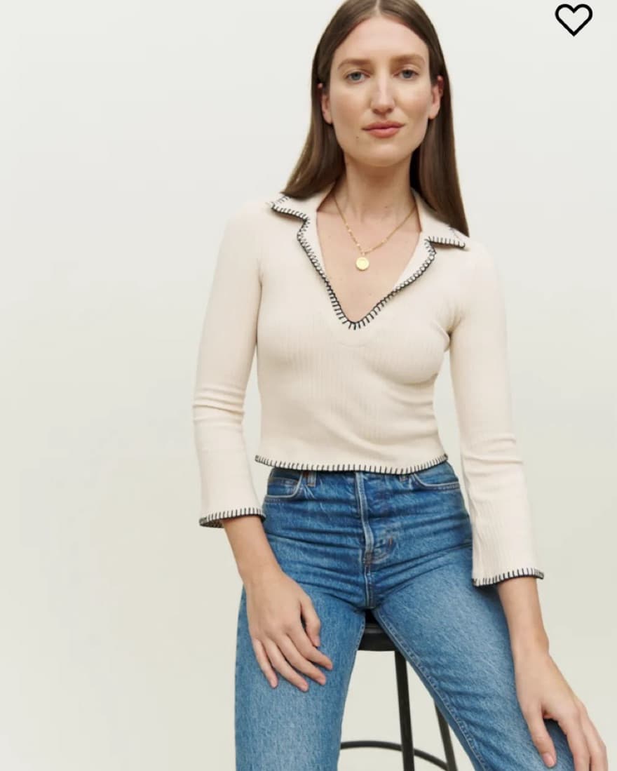 Reformation Nolen Knit Top - Image 1