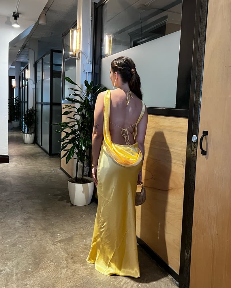Anjea Maxi Dress In Yellow - Image 5
