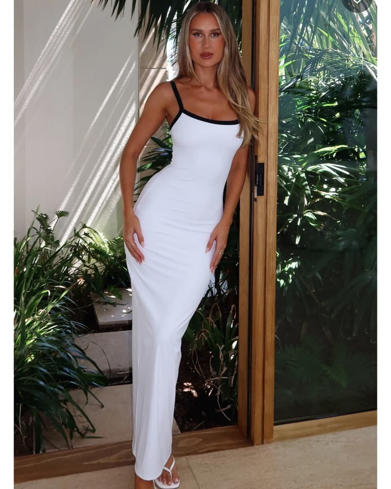 White Fox Just Stay Calm Maxi Dress - Image 1