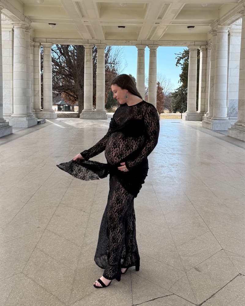 Black Lace Dress - Image 3