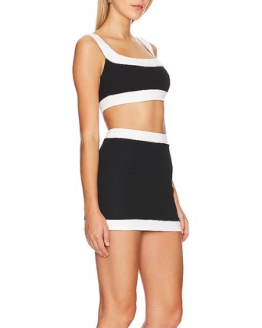 More To Come - Black And White Skirt Set - Image 4