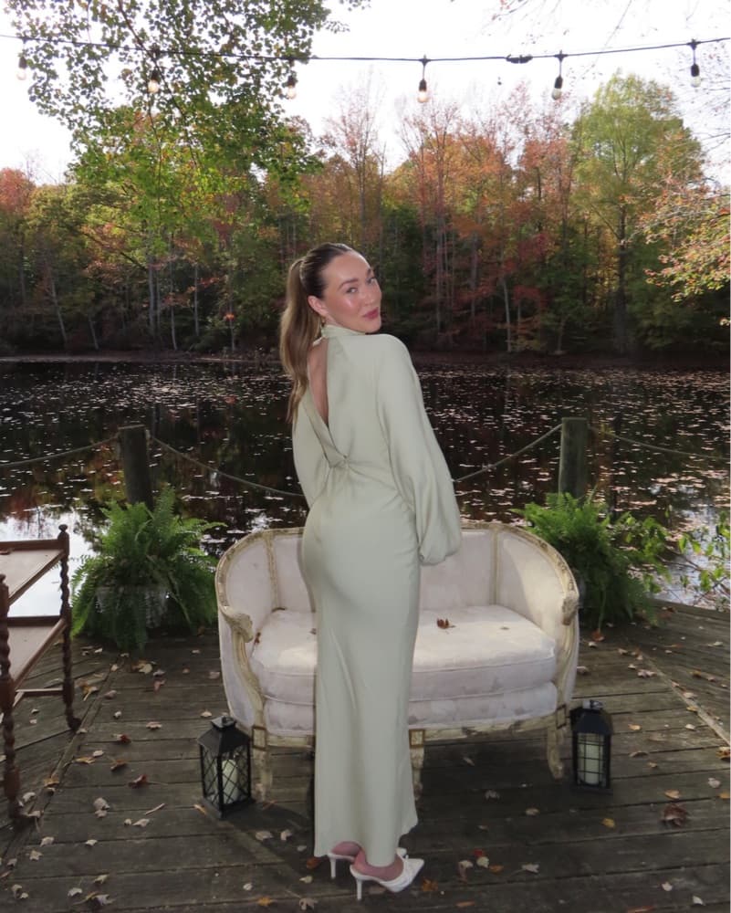 ASOS Sage Green Maxi Dress - Image 2