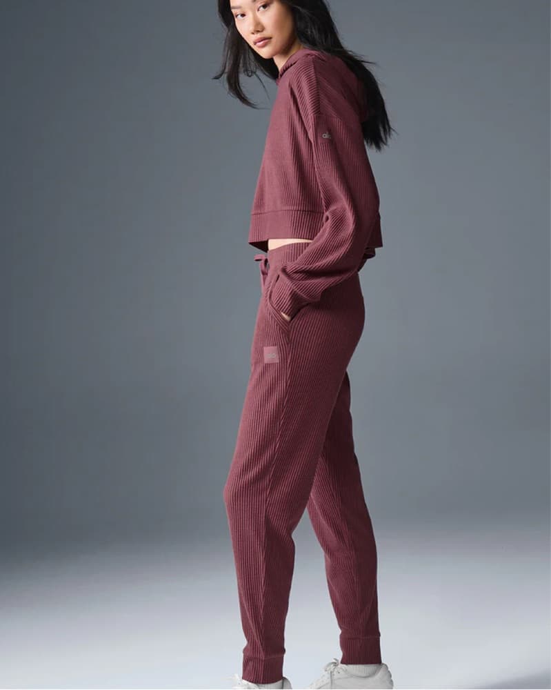 Alo Burgundy Loungewear Set - Image 2