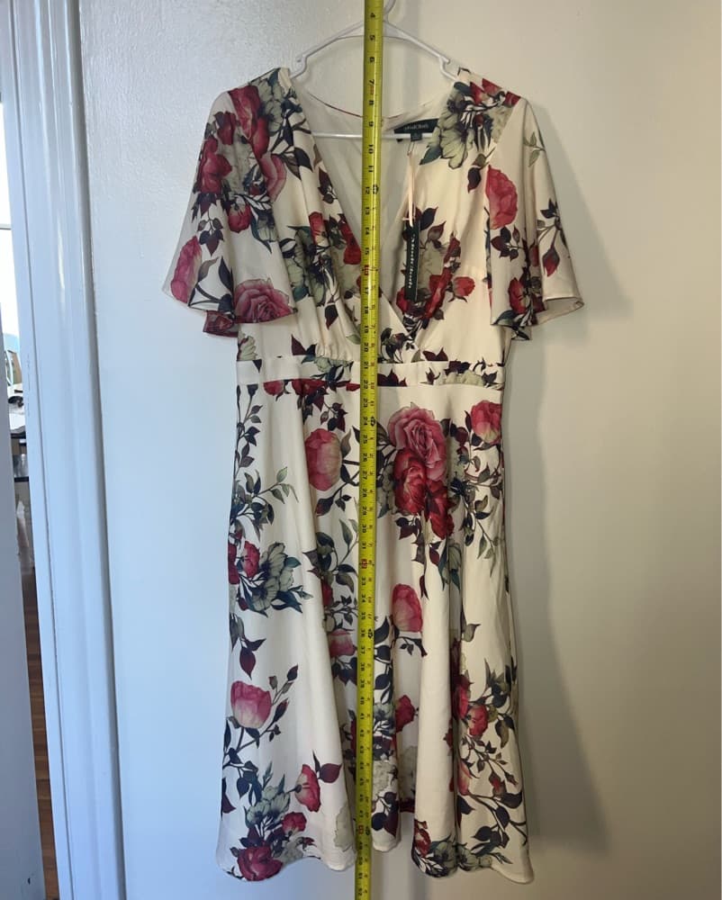 Elegant Floral Midi Dress - Image 5