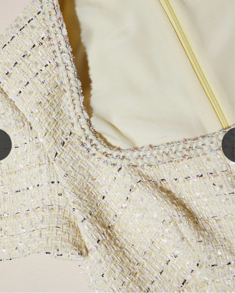 Self Portrait Chic Boucle Mini Dress - Image 2