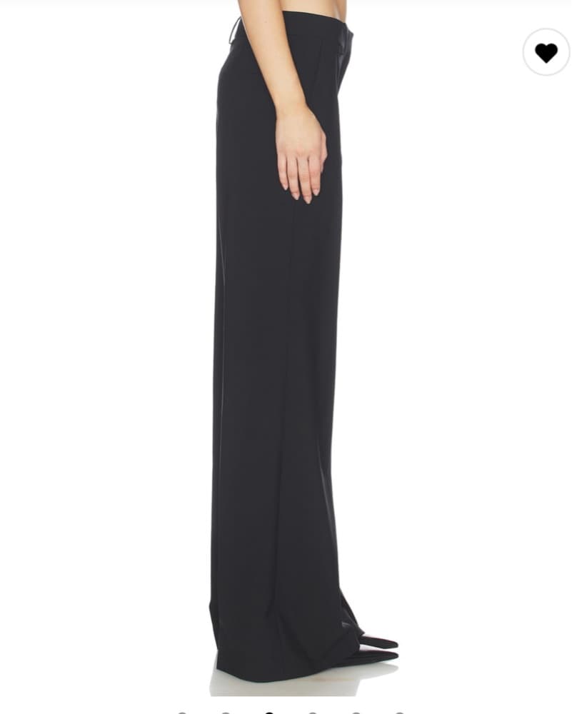 Fluid Flare Pants In Black  - Image 3
