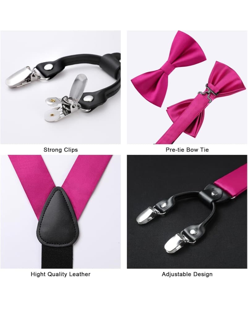 Stylish Pink Bow Tie Outfit - Image 5