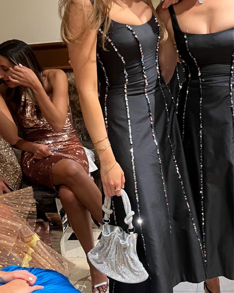 Rasario Sequined Silk Midi Gown - Image 4