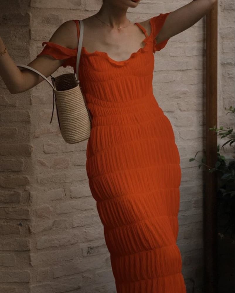 Georgia Hardinge Pleated Gown - Image 4