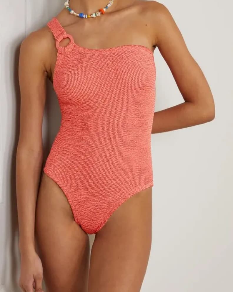 Hunza G Rose One Shoulder Swimsuit - Image 1