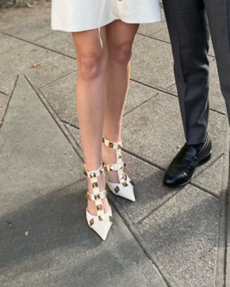 Valentino Roman Stud Heels - Image 2