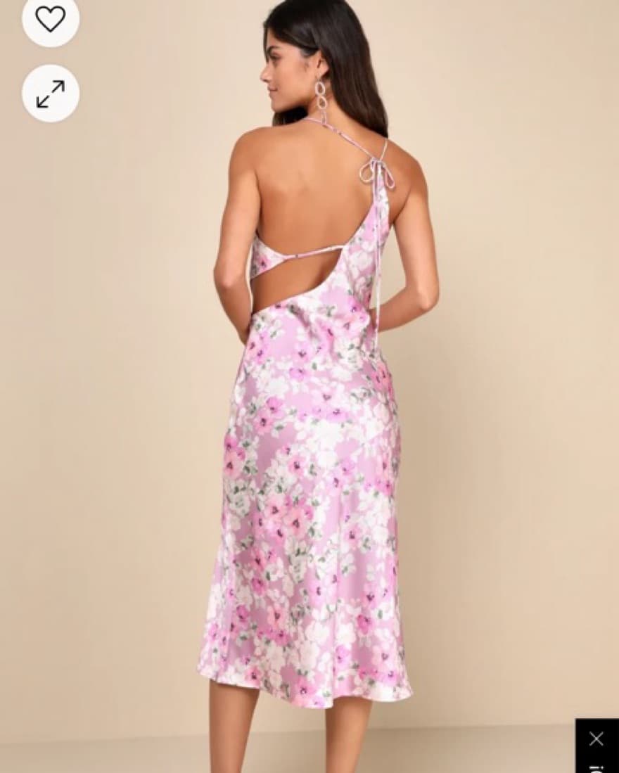 Lulus Mauve Pink Floral - Image 2