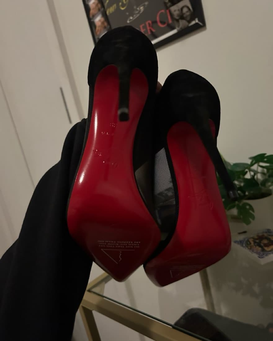 Black Louboutin Heels - Image 4