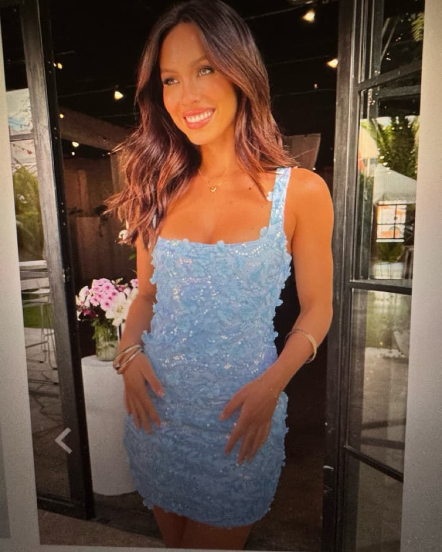 Beginning Boutique Floral Sequin Dress - Image 2